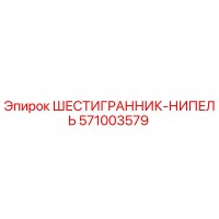 571003579 ШЕСТИГРАННИК-НИПЕЛЬ (Epiroc)