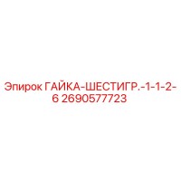 2690577723 ГАЙКА-ШЕСТИГР.-1-1-2-6 Epiroc