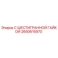 2650615970 С ШЕСТИГРАННОЙ ГАЙКОЙ Epiroc