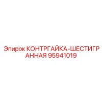 95941019 КОНТРГАЙКА-ШЕСТИГРАННАЯ Epiroc