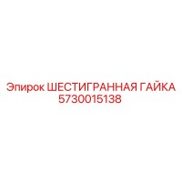 5730015138 ШЕСТИГРАННАЯ ГАЙКА Epiroc