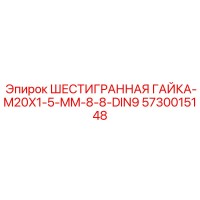 5730015148 ШЕСТИГРАННАЯ ГАЙКА-M20X1-5-MM-8-8-DIN9 Epiroc