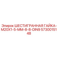 5730015148 ШЕСТИГРАННАЯ ГАЙКА-M20X1-5-MM-8-8-DIN9 Epiroc