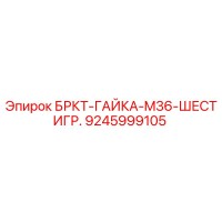 9245999105 БРКТ-ГАЙКА-M36-ШЕСТИГР. Epiroc