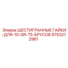 9753212961 ШЕСТИГРАННЫЕ ГАЙКИ-ДЛЯ-10-GR-75-БРУСОВ Epiroc