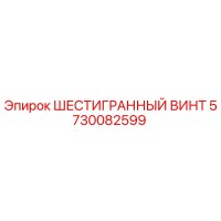 5730082599 ШЕСТИГРАННЫЙ ВИНТ Epiroc