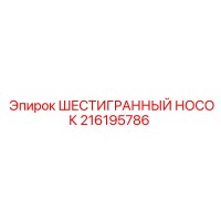 216195786 ШЕСТИГРАННЫЙ НОСОК Epiroc