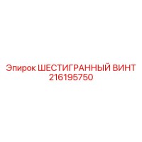 216195750 ШЕСТИГРАННЫЙ ВИНТ Epiroc