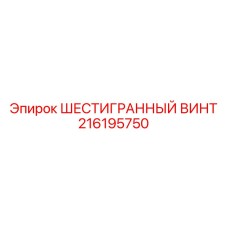 216195750 ШЕСТИГРАННЫЙ ВИНТ Epiroc