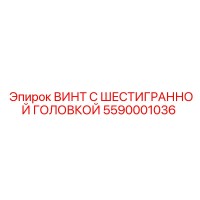 5590001036 ВИНТ С ШЕСТИГРАННОЙ ГОЛОВКОЙ Epiroc