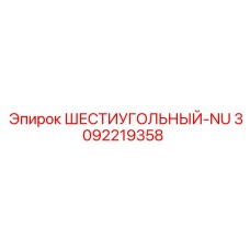 3092219358 ШЕСТИУГОЛЬНЫЙ-NU Epiroc