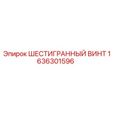 1636301596 ШЕСТИГРАННЫЙ ВИНТ Epiroc