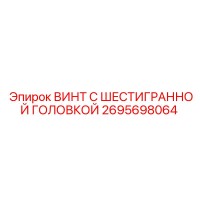 2695698064 ВИНТ С ШЕСТИГРАННОЙ ГОЛОВКОЙ Epiroc