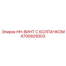 4700929303 HH-ВИНТ С КОЛПАЧКОМ Epiroc