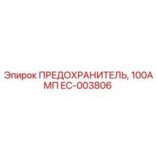 EC-003806 ПРЕДОХРАНИТЕЛЬ, 100АМП Epiroc