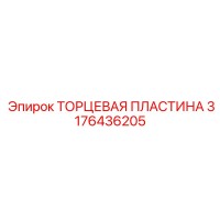 3176436205 ТОРЦЕВАЯ ПЛАСТИНА Epiroc