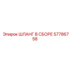 57786758 ШЛАНГ В СБОРЕ (Epiroc)