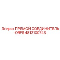 4812100743 ПРЯМОЙ СОЕДИНИТЕЛЬ-ORFS Epiroc