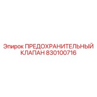 830100716 ПРЕДОХРАНИТЕЛЬНЫЙ КЛАПАН Epiroc
