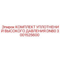 3001525600 КОМПЛЕКТ УПЛОТНЕНИЙ ВЫСОКОГО ДАВЛЕНИЯ DN80 Epiroc