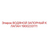 1900233111 ВОДЯНОЙ ЗАПОРНЫЙ КЛАПАН Epiroc