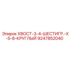 9247852040 ХВОСТ-3-4-ШЕСТИГР.-X-5-8-КРУГЛЫЙ Epiroc