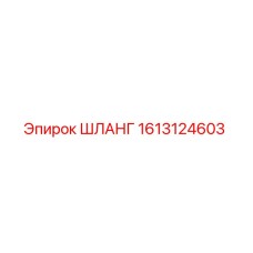 1613124603 ШЛАНГ Эпирок