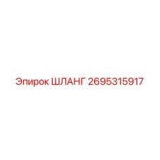 2695315917 ШЛАНГ Epiroc