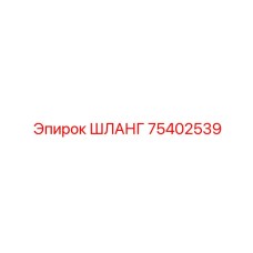 75402539 ШЛАНГ Epiroc