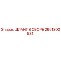2651300531 ШЛАНГ В СБОРЕ Epiroc