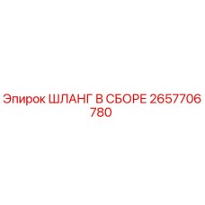2657706780 ШЛАНГ В СБОРЕ Эпирок