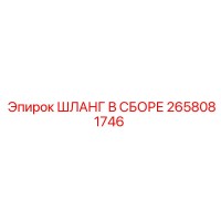 2658081746 ШЛАНГ В СБОРЕ Epiroc