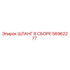 56962277 ШЛАНГ В СБОРЕ Epiroc