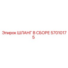 57010175 ШЛАНГ В СБОРЕ Epiroc