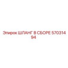 57031494 ШЛАНГ В СБОРЕ Epiroc