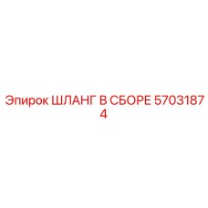 57031874 ШЛАНГ В СБОРЕ Epiroc