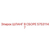 57531147 ШЛАНГ В СБОРЕ Epiroc