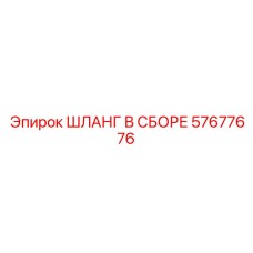 57677676 ШЛАНГ В СБОРЕ Epiroc