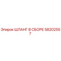 58202557 ШЛАНГ В СБОРЕ Epiroc