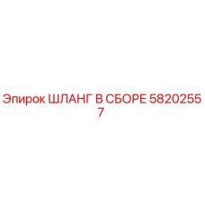 58202557 ШЛАНГ В СБОРЕ Epiroc