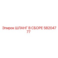 58204777 ШЛАНГ В СБОРЕ Epiroc