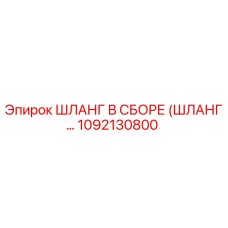 1092130800 ШЛАНГ В СБОРЕ (ШЛАНГ...) Эпирок
