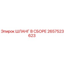 2657523623 Шланг в сборе Epiroc