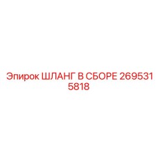 2695315818 ШЛАНГ В СБОРЕ Epiroc