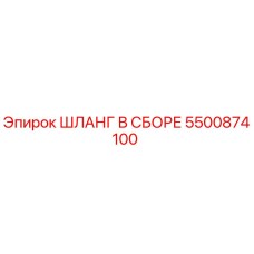 5500874100 ШЛАНГ В СБОРЕ Epiroc