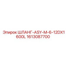 1613087700 ШЛАНГ-ASY-M-6-12DX1600L Epiroc
