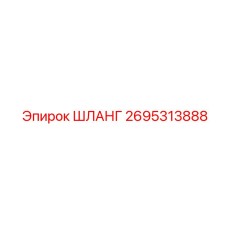 2695313888 ШЛАНГ Epiroc