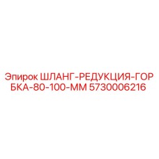 5730006216 ШЛАНГ-РЕДУКЦИЯ-ГОРБКА-80-100-ММ Epiroc