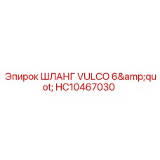 HC10467030 ШЛАНГ VULCO 6