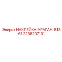 2236207131 НАКЛЕЙКА-УРАГАН-B13-61 Epiroc